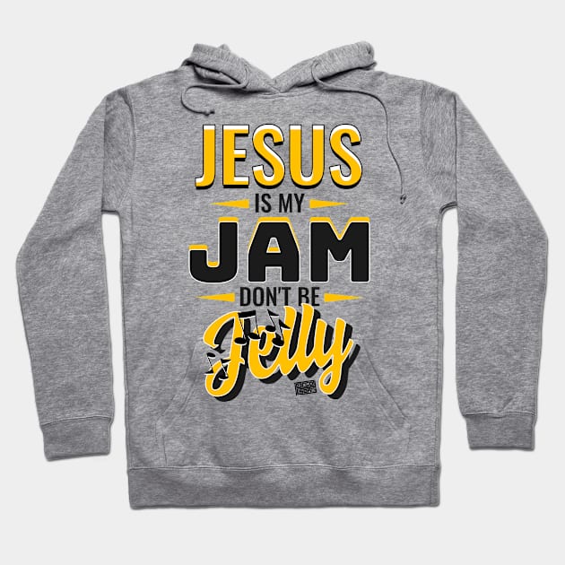 JESUS My Jam Jelly Music Religious Christian Hoodie by porcodiseno